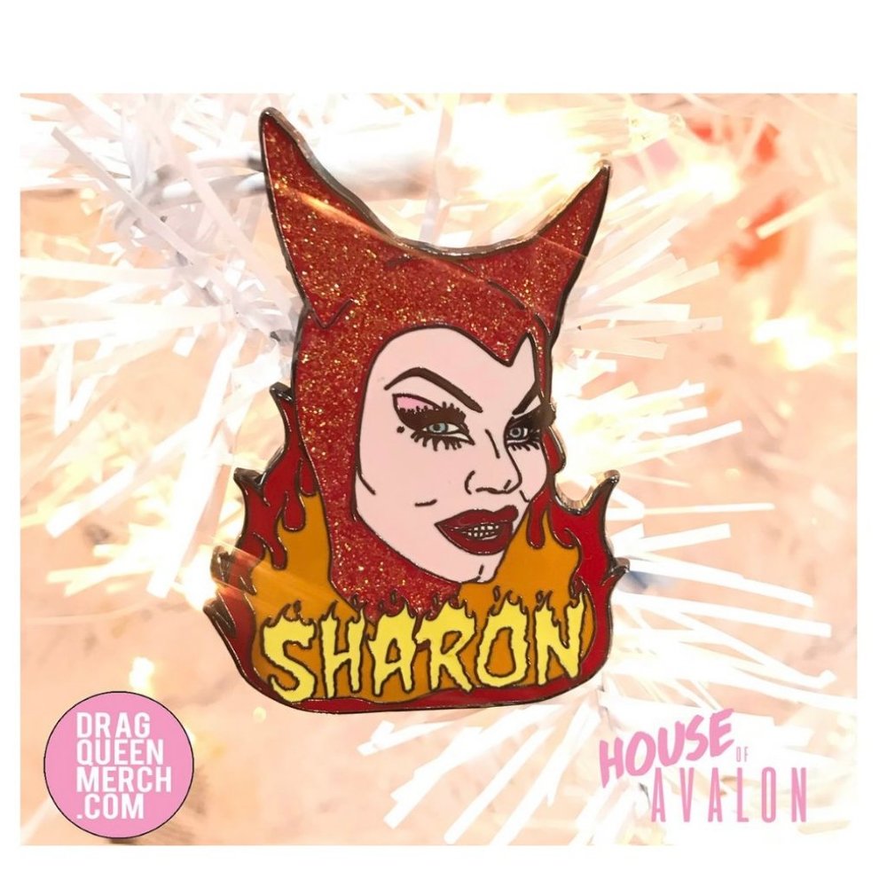 Drag Queen Merch 'Sharon Needles' Enamel Pin/Badge (rare collectible) NWOT
